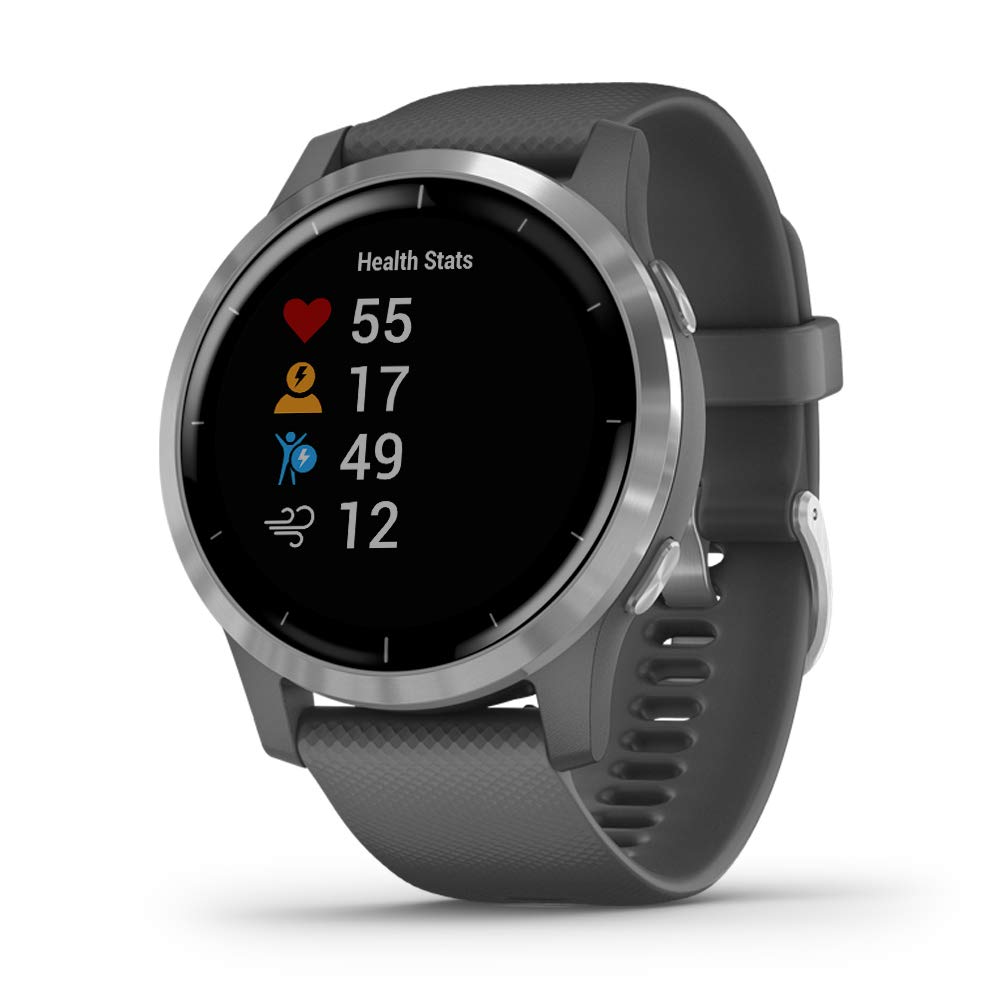 Garmin Vivoactive 4 GPS, Wi-Fi, Shadow Gray/Silver, SEA